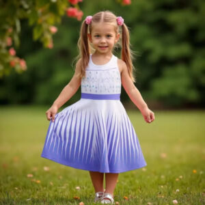 Robe d'été Elsa avec tailles 100 à 150